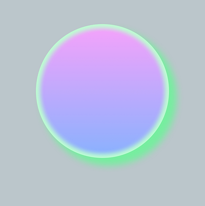 Gradient Sphere design figma ui