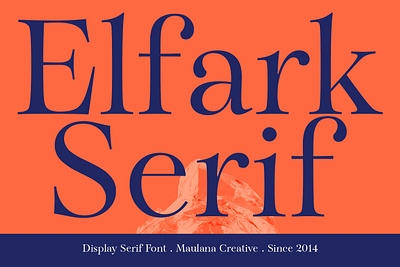 Elfark Serif Font animation branding design font fonts graphic design illustration logo nostalgic