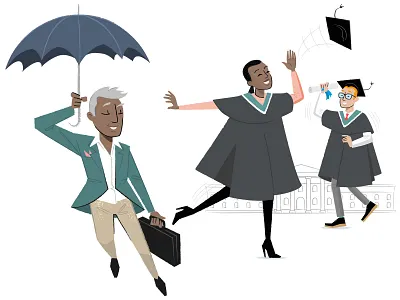 Peoplehawk Recruitment – website illustrations concept corporate design editorial illustration recruitment vector website