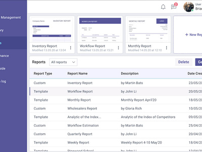 Reporting Module for Project Management Application design erp erp software erp system front end development hire developers javascript outsourcing reporting software development staff augmentation ui web development webix