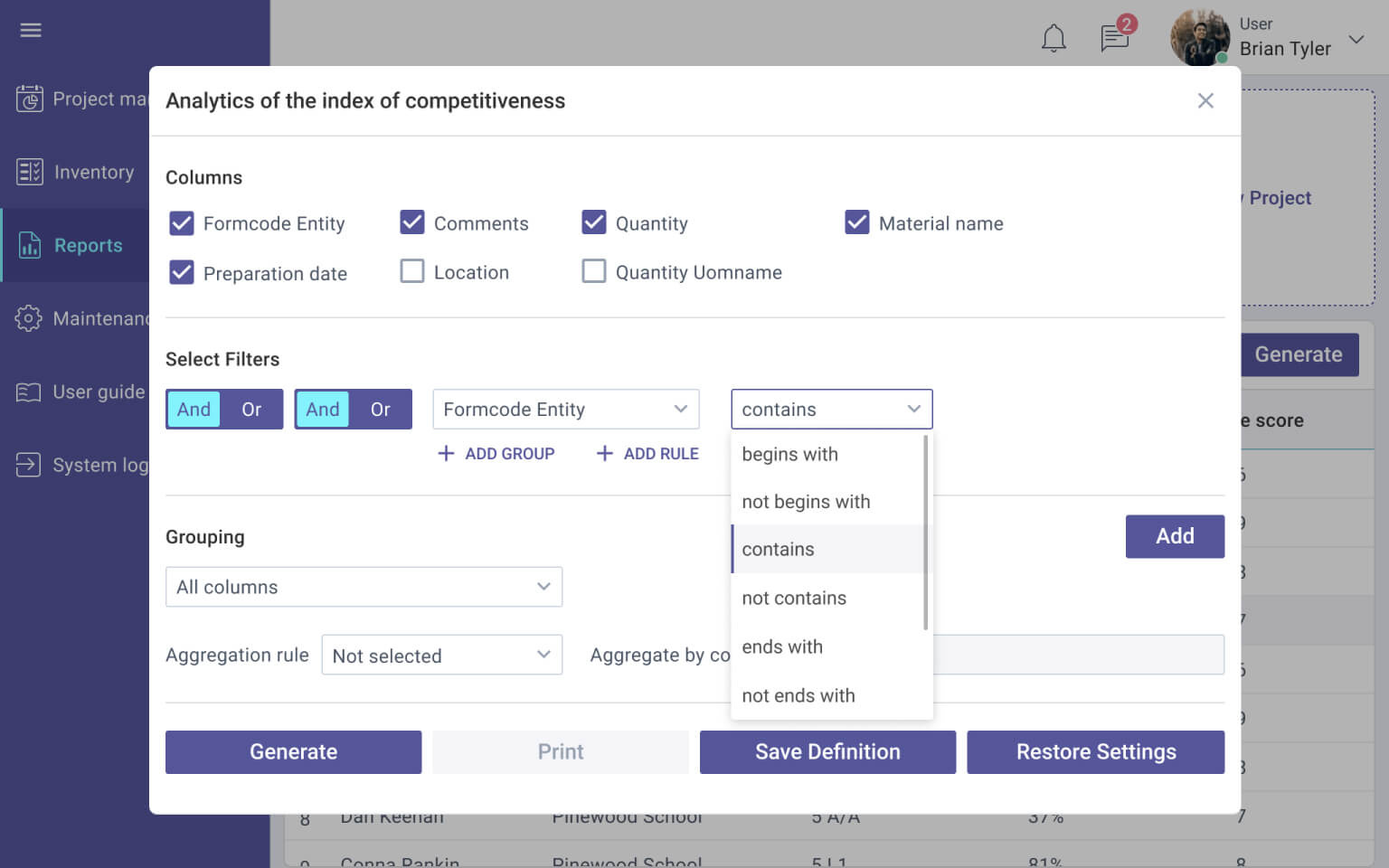 Reporting Module for Project Management Application by XB Software on ...