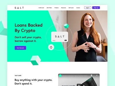 Salt landing page landing page ui uxui visual design