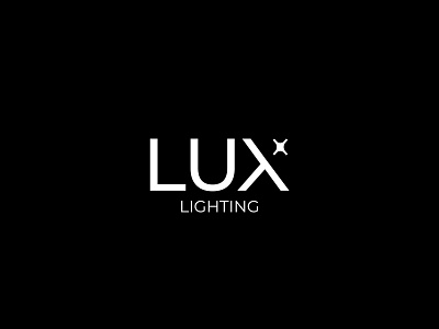 Lux Lighting Service brandidentity branding design light lighting logo logodesign lux mark minimal modern star symbol
