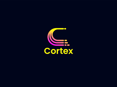 Cortex Logo Design brand identity c logo c modern logo creative logo gradient logo graphic design logo logo logo process minimalist logo modern professional logo