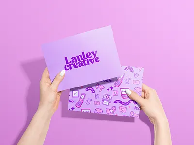 Lanley Creative Agency Social Media Management| Design By Ayelet art artwork branding design digital art digital illustration graphic design illustration logo ui