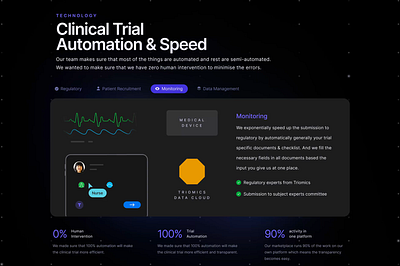 Data Monitoring Animation 3d animation baspixels branding clinical trials graphic design illustration motion graphics udhaya ui webdesign