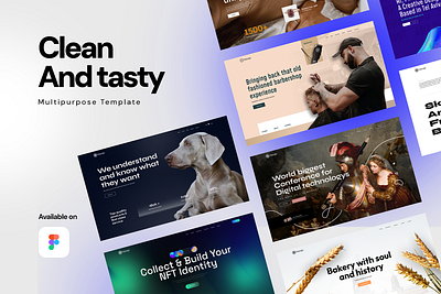 25 Hero design clean figma hero layout template theme ui design web design web layout