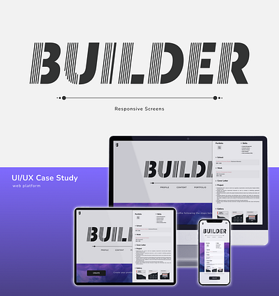 Builder Case Study app case study figma graphic design interactive prototype prototype design research ui ux