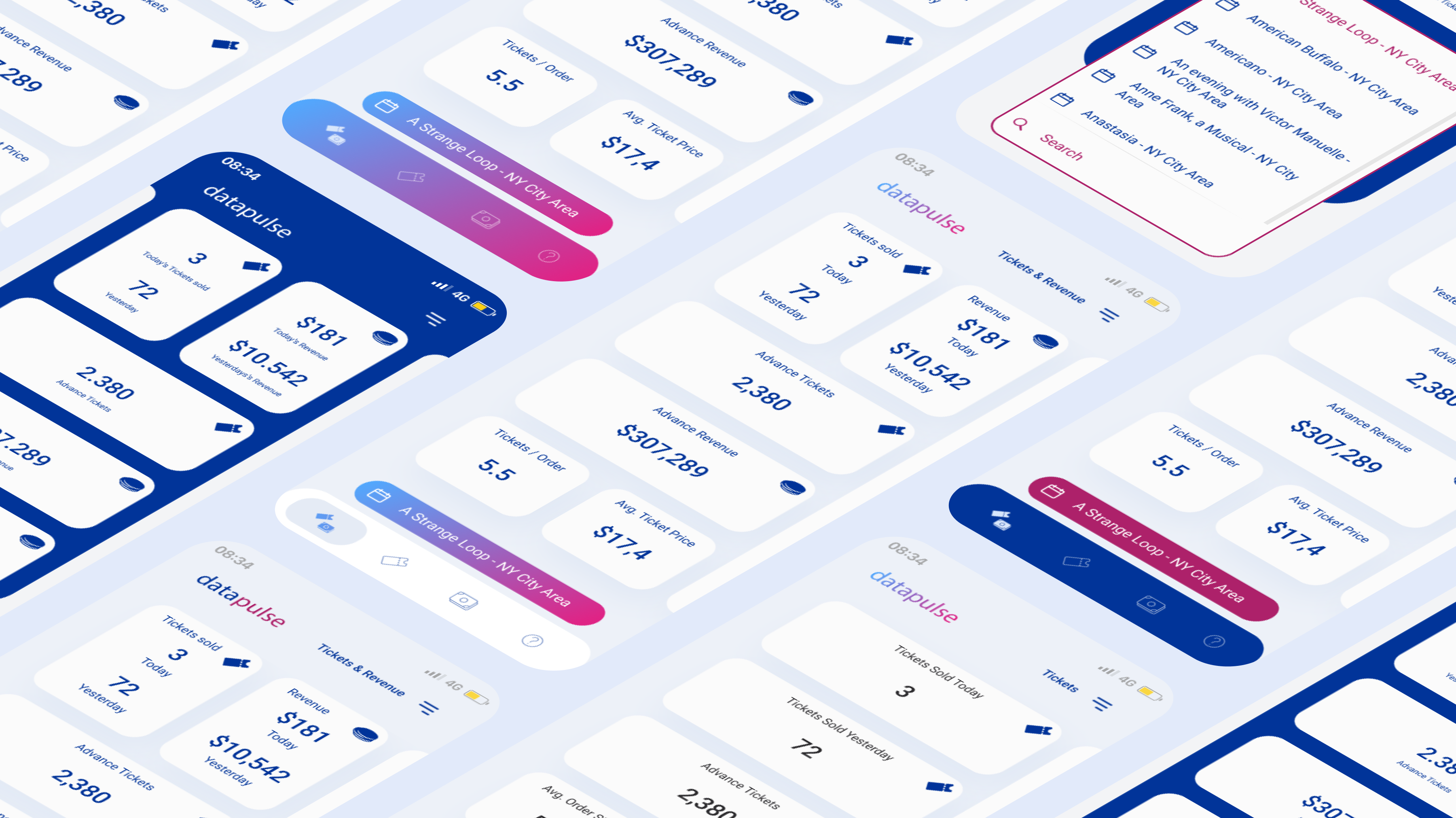 Ticketing Mobile Overview analytics app dashboard mobile ui ui design