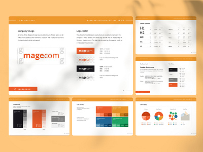 Magecom Identity Guidelines brand identity branding design graphic graphic design logo print