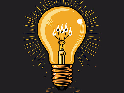 Great Ideas - Light Bulb - Vector PNG design graphic design idea illustration light bulb logo ui vector