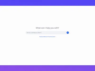 Mochary Method AI App ai artificial intelligence audio app bot mochary method search ui design