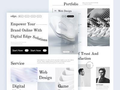 Digital Edge Solutions - Digital agency website creative agency digital agency ui ui design ui ux ui web ui website web agency web design