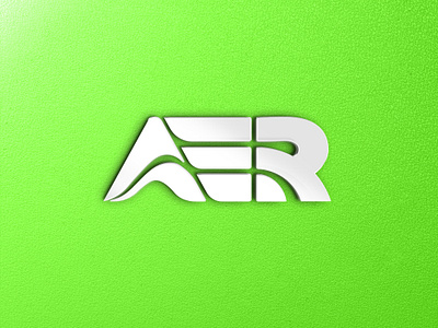 AER Logo Redesign automotive brand branding car design electric energy graphic design green logo rideshare