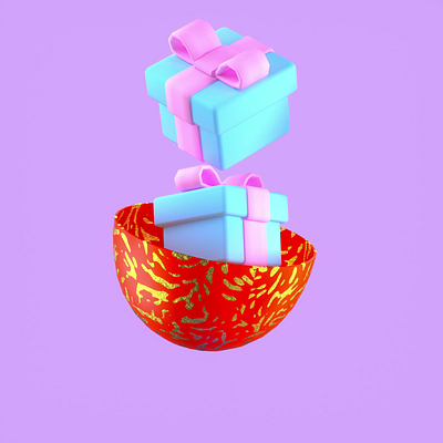 Community Easter Eggs with Rewards 3d 3d animation loop 3d icon cartoon cinema4d coin crypto cute doodle easter egg easter eggs game gamification gift motion graphics prize render reward toy win