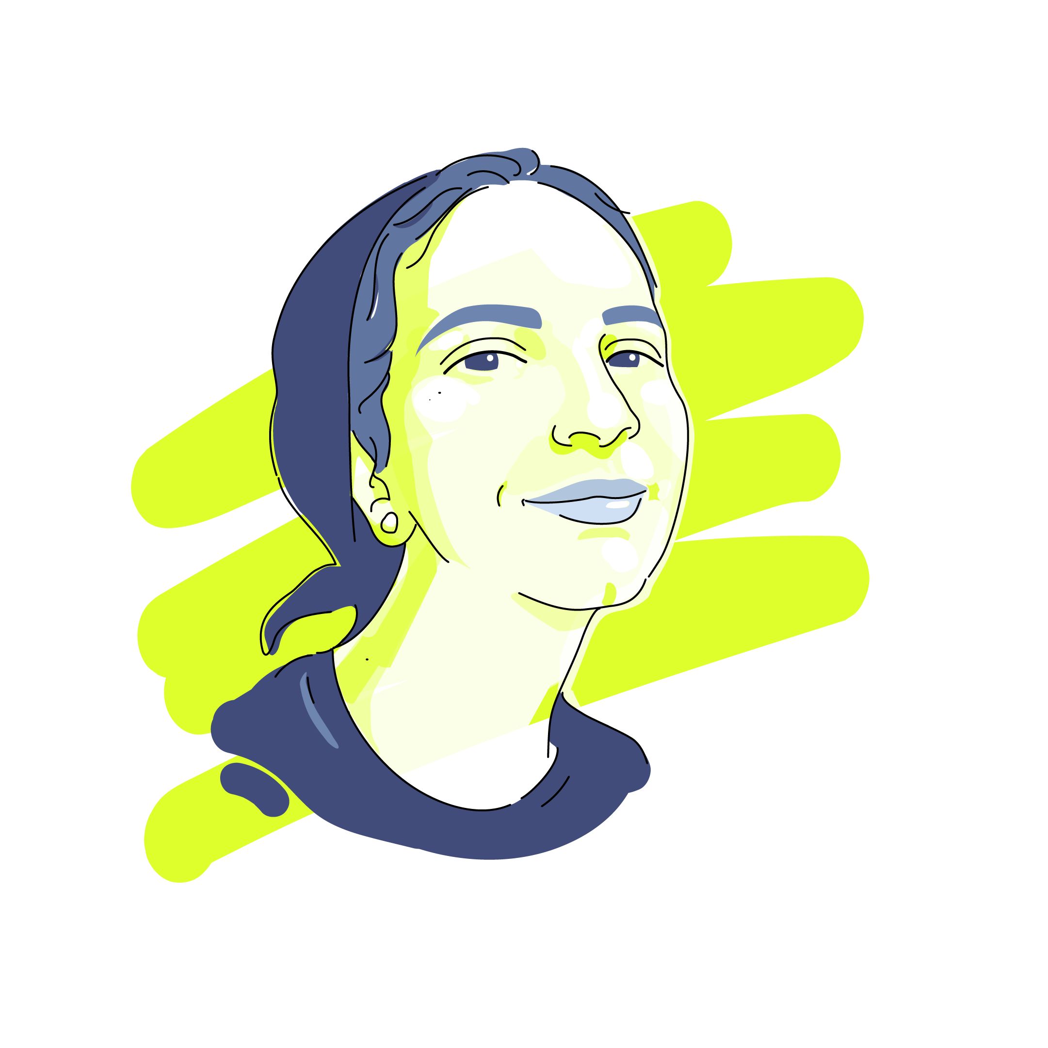 Manal Yosri cartoon designer drawing graphic designer illustration illustrator manal yosri portrait self portrait woman