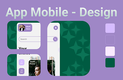 The concept of a dating app. branding design figma logo mobile app ui ux