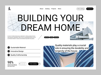 Real Estate Website Concept agency apartment architecture building construction home house real estate ui web website