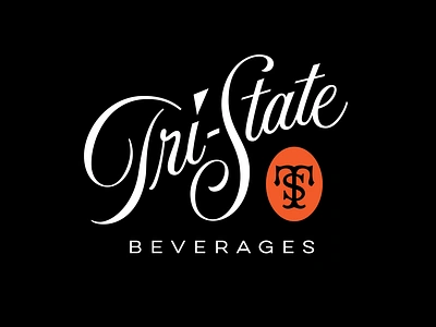 Tri-State Beverages Co. adobe beer beverage brand refresh branding cutom lettering design graphic design illustrator lettering logo logotype packaging typography wine wordmark