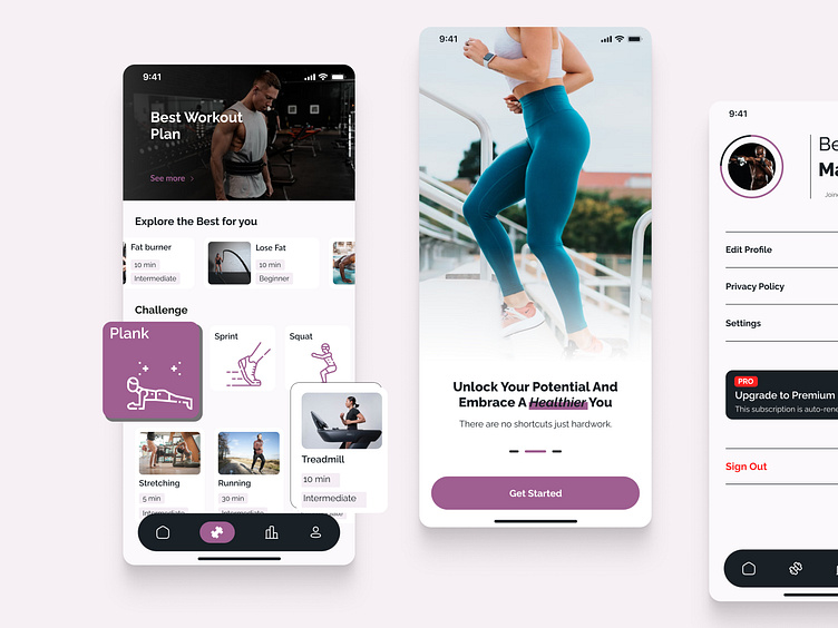 Workout App Design by Richmond Oshin on Dribbble