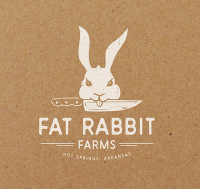 FAT RABBIT FARMS branding design graphic design illustration logo vector