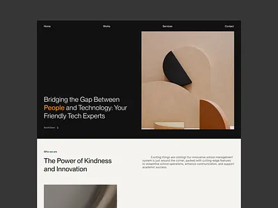 Agency Home Page design ui ux web design