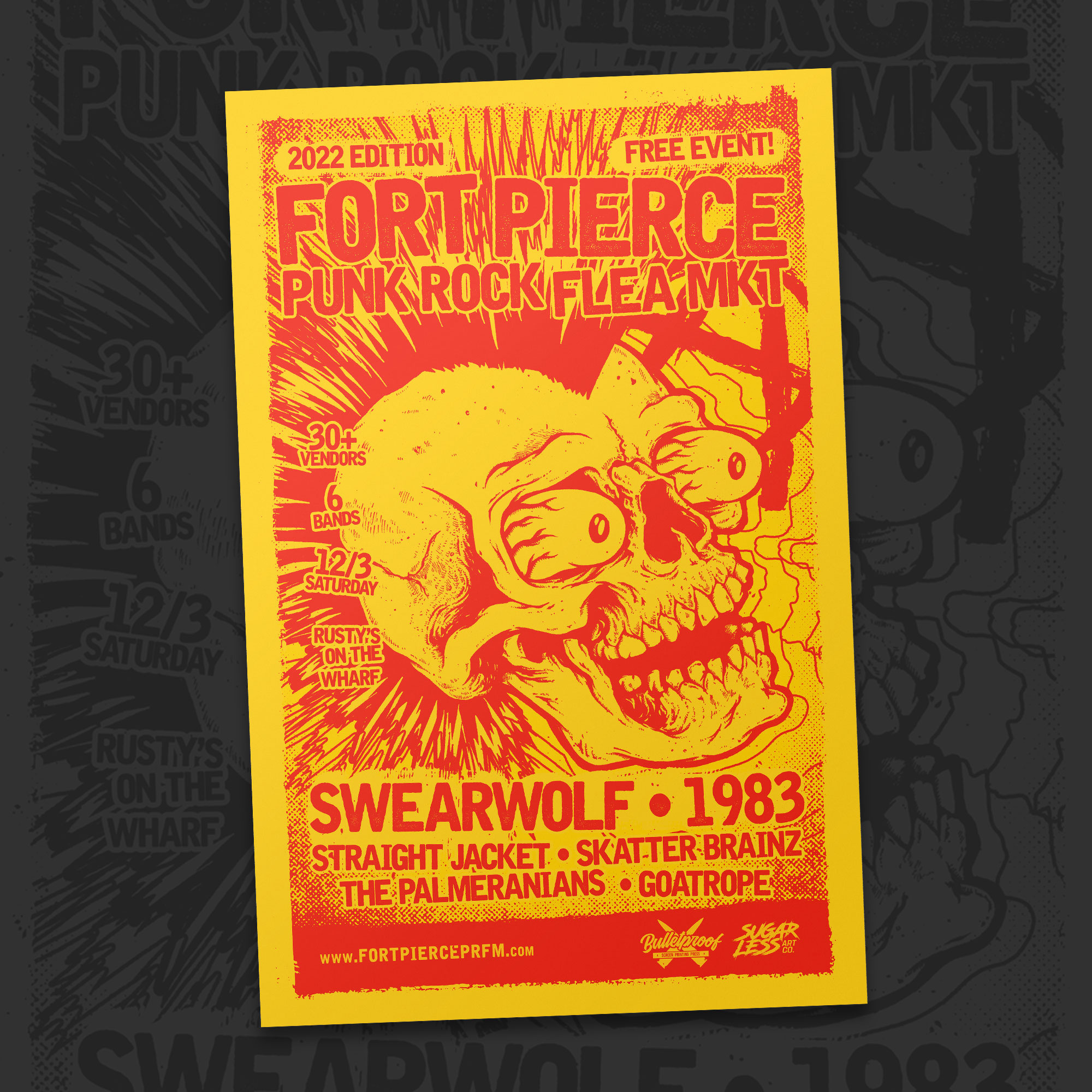 Punk Rock Gig Poster by Aaron on Dribbble