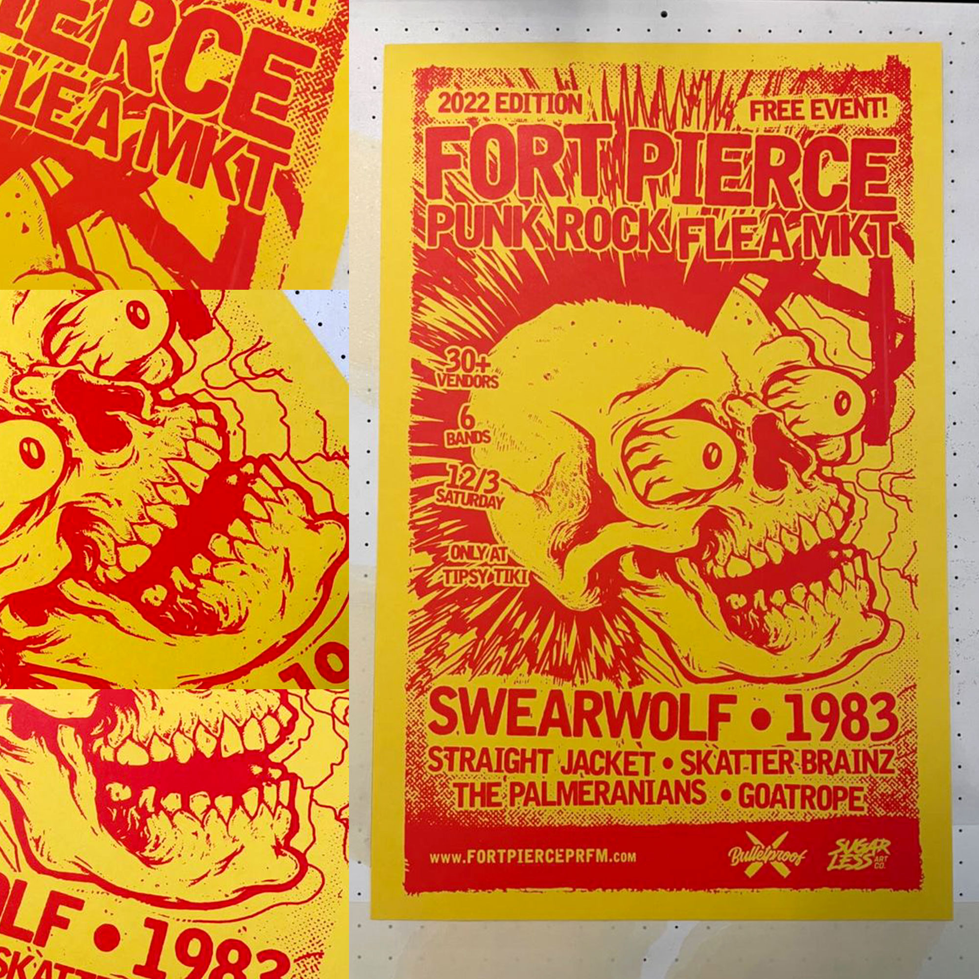 Punk Rock Gig Poster by Aaron on Dribbble
