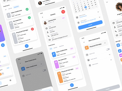 Health Care Mobile App app design doctors heathcare heathcare mobile app medicine medire mobile app patients remind schedule take care of take medicine ui ui app design ui design ui mobile app uiux uiux design uxui