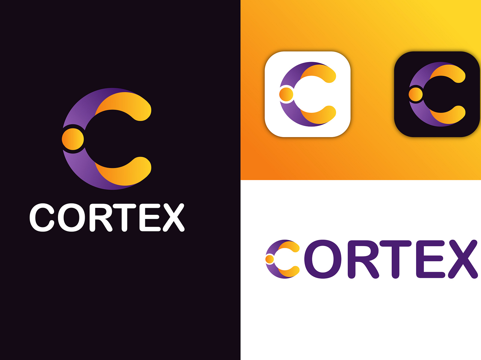 Concept : Cortex - Logo Design (Unused) by Graphic Aim on Dribbble