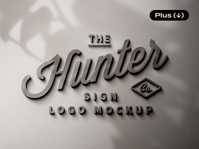 Sign Logo Mockup With Shadow Overlay business corporate download identity logo metal metallic mockup pixelbuddha psd shadow sign signage