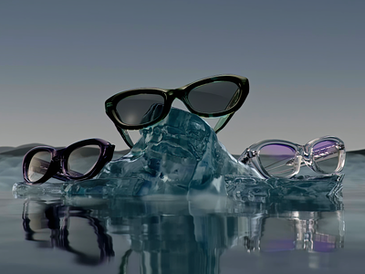 GENTLE MONSTER 3d animation c4d cinema4d eyewear gentlemonster glasses houdini jewelry motion graphics redshift