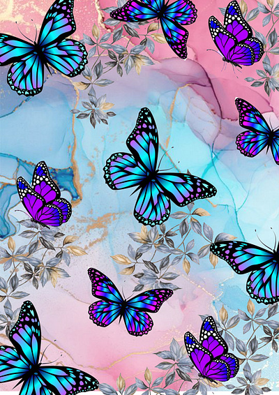 Haute Flutter adobe photoshop floral pattern pattern design surface design