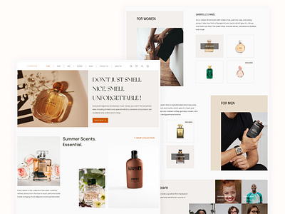 Perfume Shop ui ux web design