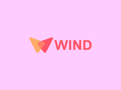 WIND beautiful logo design beauty logo brand identity design branding creative logo design graphic design logo desifn