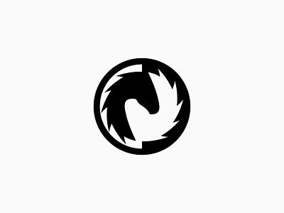 Logo Mark #7 adventure app branding china design dragon fengshui graphic design horse illustration japan logo masculine race sport yingyang