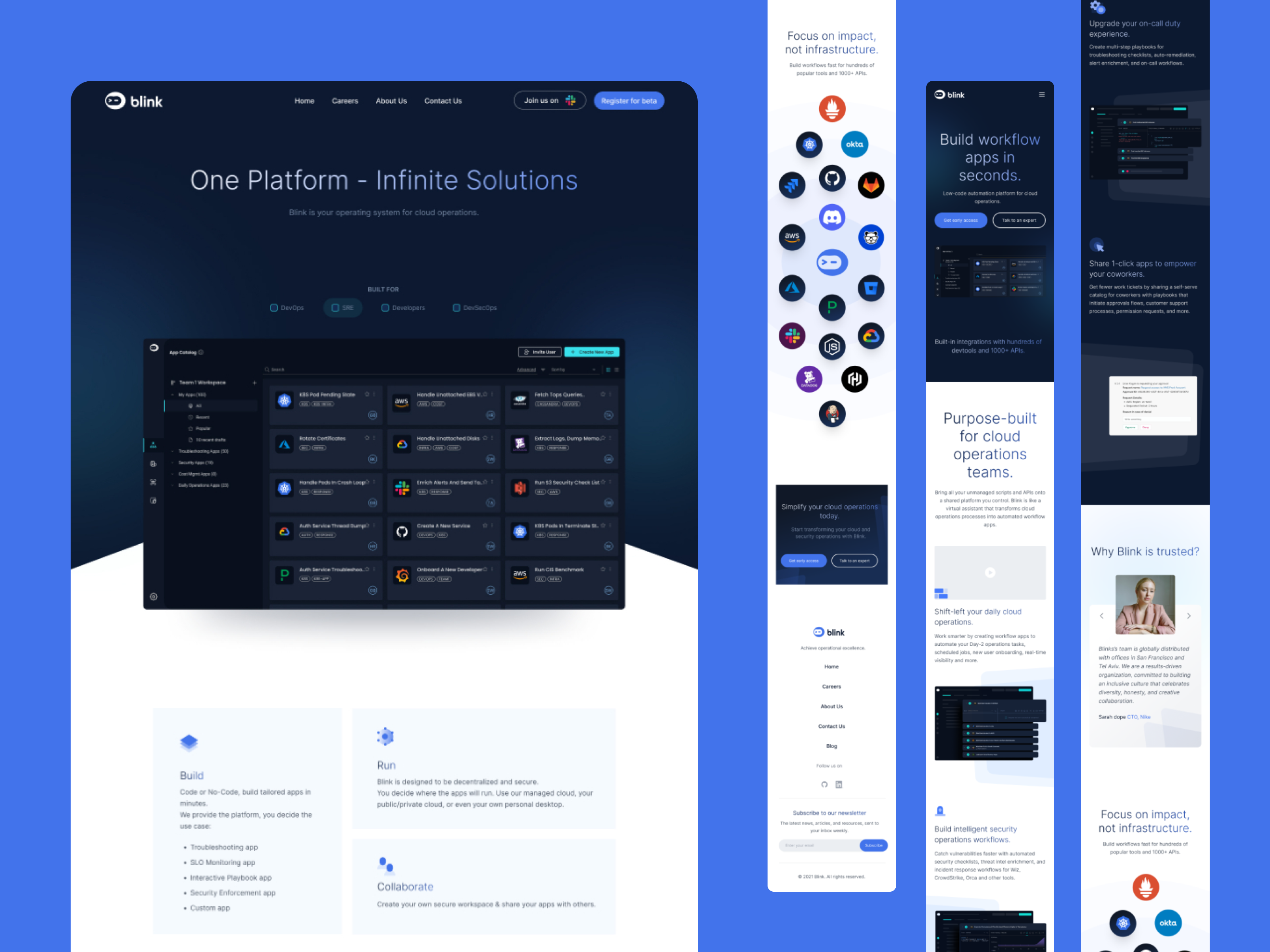 Blink Website animation brand identity brand strategy branding design graphic design illustration landing page logo motion design product design ui ux ux strategy web design website