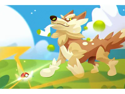 My dog as a Pokemon!!! affinitydesigner conceptart digitalart dog illustration vector