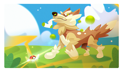 My dog as a Pokemon!!! affinitydesigner conceptart digitalart dog illustration vector