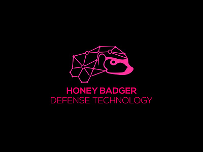 HONEY BADGER app logo design brand identity design creative logo design defense technology logo logo design modern logo design tech logo design technology logo design website logo design