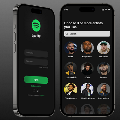 Spotify music app design appdesign apple branding design graphic design minimalist music pop singer spotify typography ui uiesign uitrends uiux uiuxdesign uiuxtips uiuxtrends ux webdesign