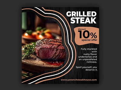 Steakhouse advertisement animation 2d animation advertisement advertisement animation after effects animation branding buisness animation character animation design discount explainers gif animation graphic design illustration logo menu motion graphics poster animation steak steakhouse