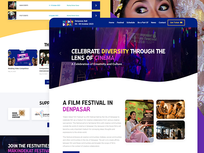 Makin Dekat Film Festival 2023 design ui ux web design website