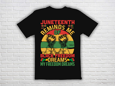 JUNETEENTH T-SHIRT DESIGN adobe illustrator black women t shirt design graphic design juneteenth juneteenth shirt juneteenth vector print t shirt t shirt design t shirt design vector t shirt graphics t shirt vector file vector