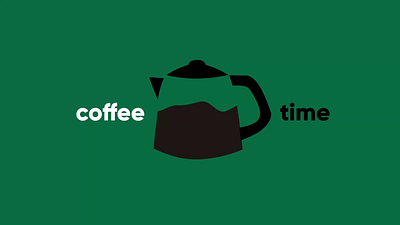 Coffee time 2d animation after effects animation branding character animation coffee coffee pot coffee time cool animation design explainers gif animation graphic design green animation illustration logo motion graphics starbucks unique animation