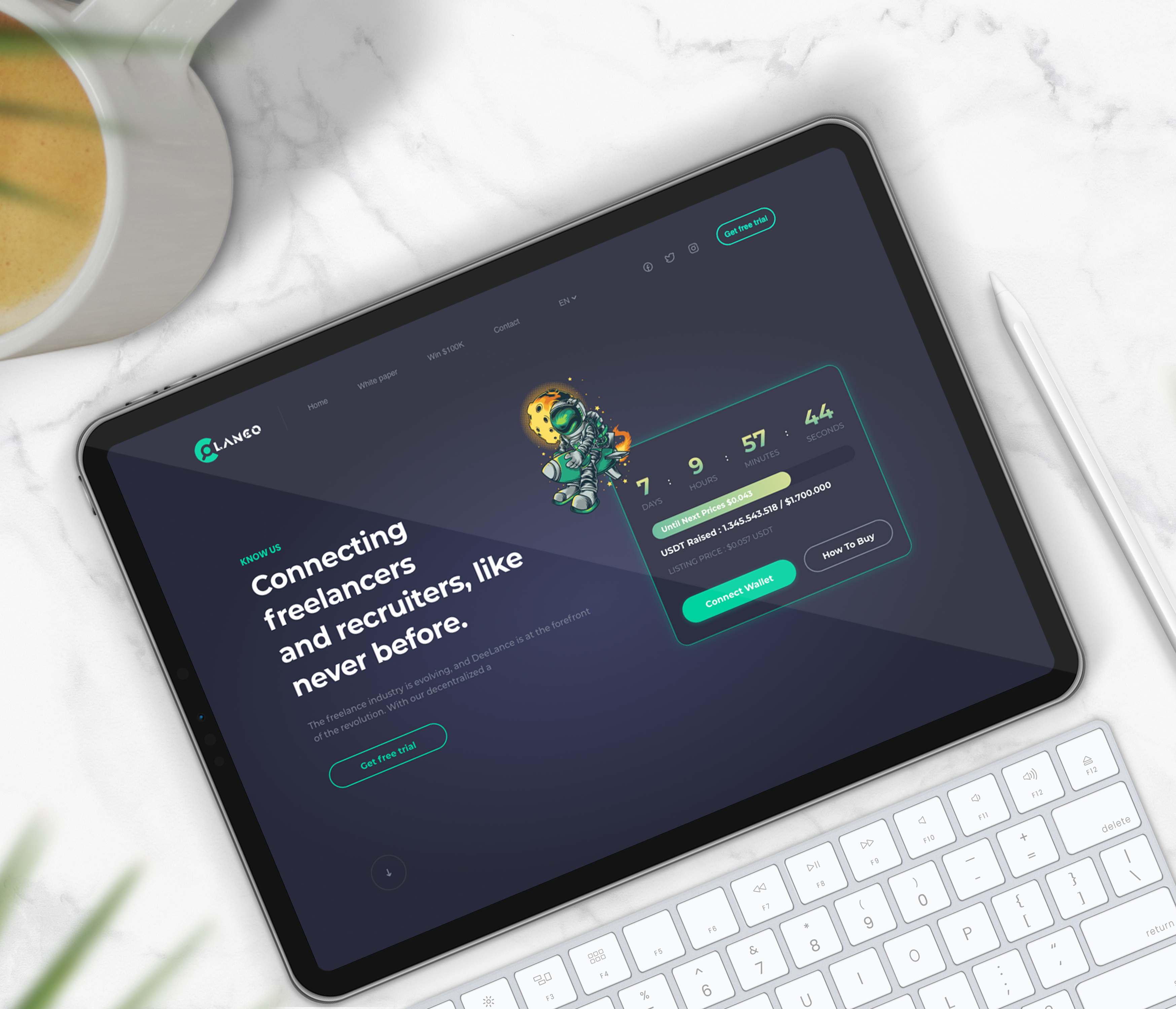 Lanco Landing page design landing landing page ui uiux ux webdesign