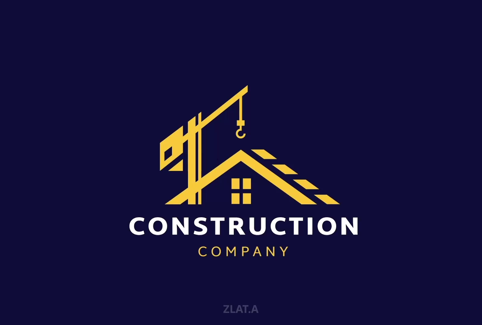 Construction company logo animation by zlat.a on Dribbble