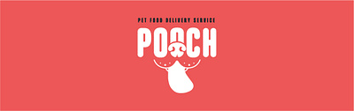 Pooch: Pet Food Delivery brand brand identity branding color delivery design dog dogs graphic design illustration logo logo design logotype pattern shipping vector