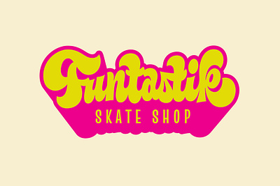 Funtastik Skate Shop adobe branding custom lettering design graphic design handlettering illustrator lettering logo retail skate skateboarding sports type typography