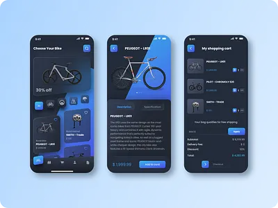 🚴♂️ CycleGear - Elevating Your Biking Adventure 🛍️ glassmorphism graphic design ui ux